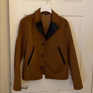 Zara Faux Suede Blazer